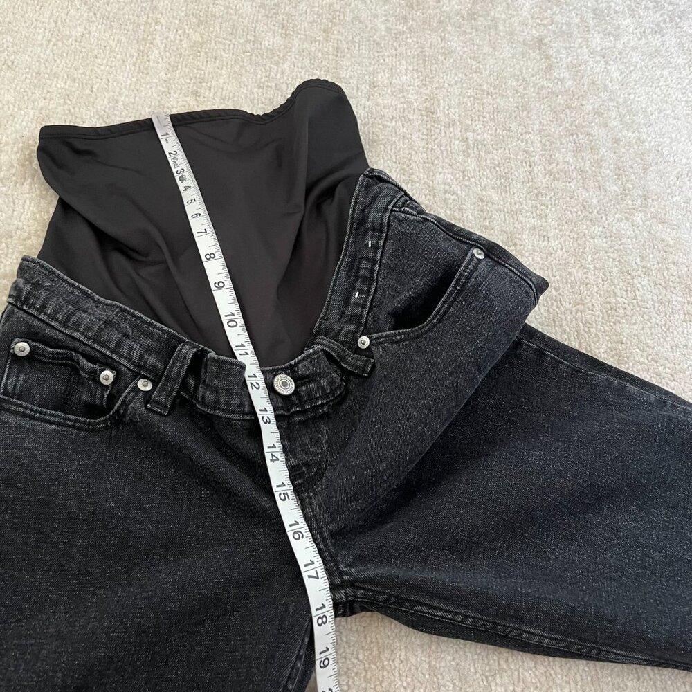 Abercrombie & Fitch The 90s Straight Leg Maternity Jeans 26/2 Long - Picture 7 of 11